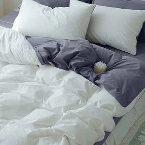 Duvet Bicolor Gris Blanco