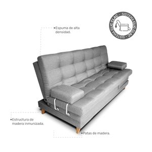 Sofa Cama Suave en gris