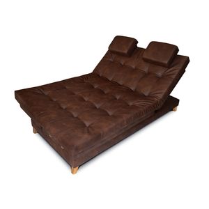 Sofa Cama Suave tipo cuero marron