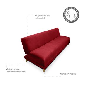 Sofa Cama TQG en rojo