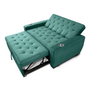 Sofa Cama Soft en turquesa