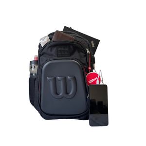 Morral Escolar Mochila Universitaria Wilson Bolso Unisex Negro Boston