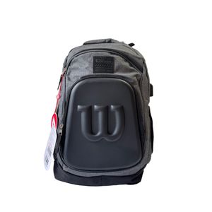 Morral Escolar Mochila Universitaria Wilson Bolso Unisex Gris oscuro Boston
