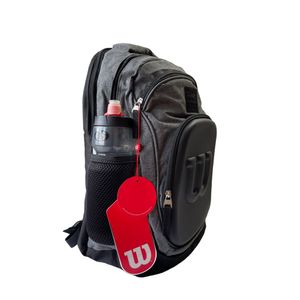 Morral Escolar Mochila Universitaria Wilson Bolso Unisex Gris oscuro Boston