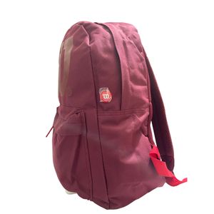 Morral Escolar Mochila Universitaria Wilson Bolso Unisex Vinotinto Plain