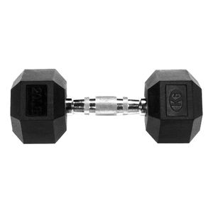 Mancuerna Encauchetada 20 Lbs 9 Kg Pesas De Vinil K6 Hex X1