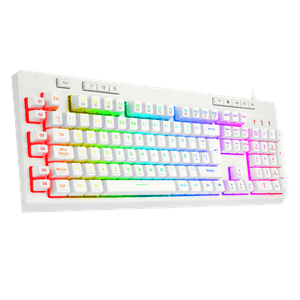Teclado Redragon Shiva White K512w-Rgb Membrana