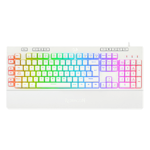 Teclado Redragon Shiva White K512w-Rgb Membrana