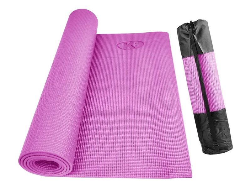 Colchoneta Yoga Mat Pilates Con Bolso De 5mm K6 - Fuscia - Agaval