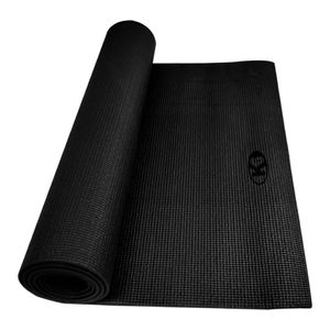 Colchoneta Mat Yoga Tapete Gimnasio 3mm Pilates K6 - Negro