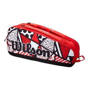 Morral Raquetero Bolso Thermobag Tenis Wilson Romero 6pk-Rojo