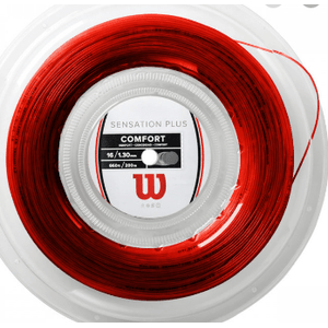 Cuerda Para Raqueta Tenis Wilson Sensation Plus 16 - 200 Mts-Rojo
