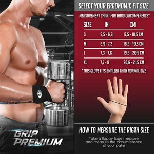 Calleras Para Cossfit Gym Con Muñequera Grip Premium K6 Talla S