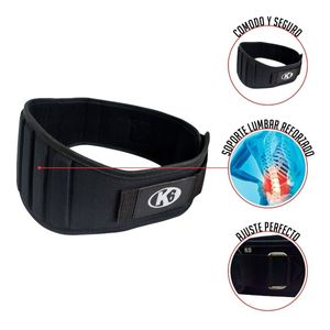 Cinturon Para Pesas De Goma Ideal Para Gym Crossfit Fitness - L