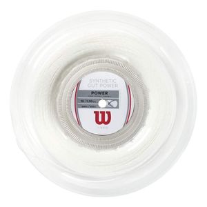 Cuerda P/raqueta Wilson Synthetic Gut Power 16 Rollo 200m Blanco