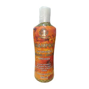 Shampoo con extracto de caléndula y aloe vera x 240 ml