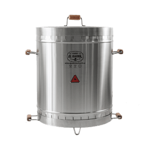 Barril Asador de Acero Inoxidable Grande