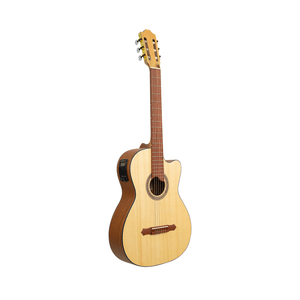 GUITARRA ELECTRO ACÚSTICA CON CUTAWAY PRO ABETO – CAOBA