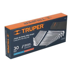Juego De 30 Llaves Allen Con Estuche Truper