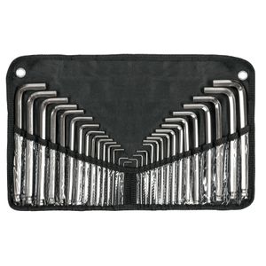 Juego De 30 Llaves Allen Con Estuche Truper