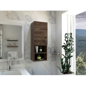 Gabinete de Baño Apolis, Chocolate, con espacio para guardar objetos de aseo personal