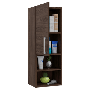 Gabinete de Baño Apolis, Chocolate, con espacio para guardar objetos de aseo personal