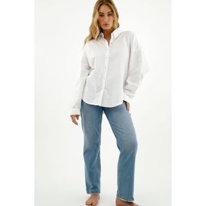 Camisa clásica blanca para mujer