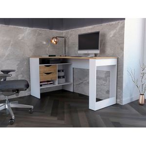 Escritorio Noah 145 X 81 X 76 RTA Macadamia bLanco