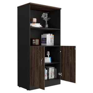 Biblioteca Home Office 2P + 2E RTA Wengue Coñac
