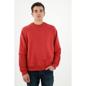 Buzo con raqueta bordada rojo para hombre