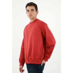 Buzo con raqueta bordada rojo para hombre