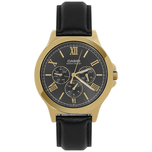 Reloj Casio Para Hombre Cuero Original Mtp-v300gl-1audf