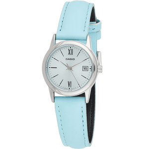 Reloj Casio Ltp-v002l-2b3udf Mujer Cuero Original
