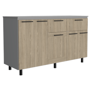Modulo Inferior 150 Kitchen Hasselt RTA Gris Rovere