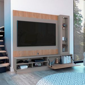 Centro de entretenimiento Yakarta To 70'' 180 X 200 RTA Taupe Lenno