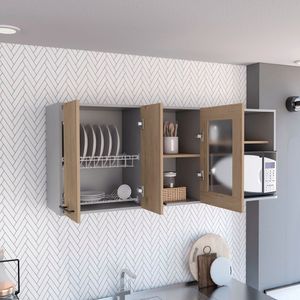 Modulo Superior 150 Kitchen Hasselt RTA Gris Rovere