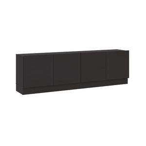 Mueble para TV 70" Mind en MDP 4 puertas Negro