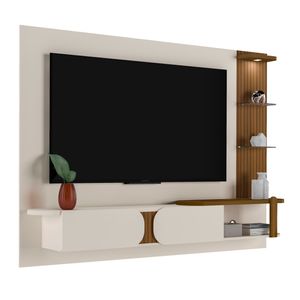 Panel Mueble de TV 70" Luxury Bertolini Incluye Soporte Blanco con Pino