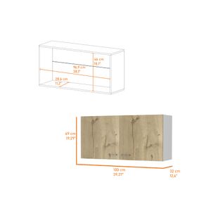 Gabinete Superior de Cocina Ally Bertolini Color Blanco Duna