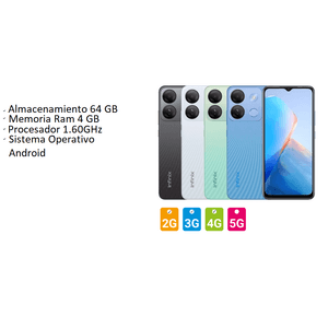 Celular Infinix Smart 7 HD 64GB 2 Ram Negro