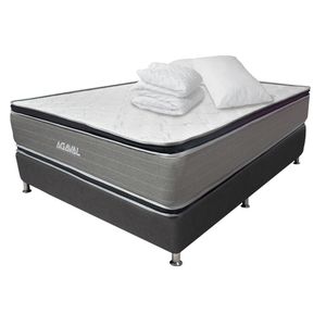 COMBO COLCHON AGAVAL DOBLE PILLOW 120X190CM +BASE CAMA GRAF+PROTECTOR+ 1 ALMOHADA