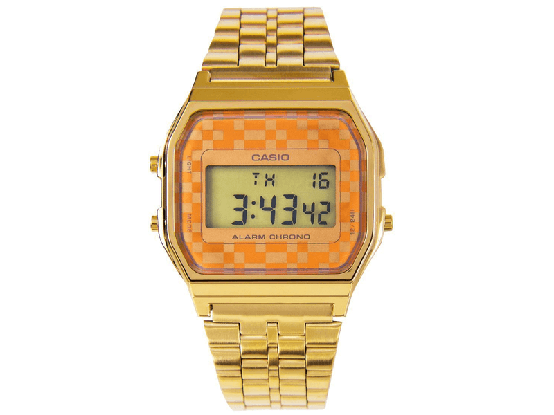 RELOJ CASIO MUJER DIGITAL DORADO Y BISEL DORADO