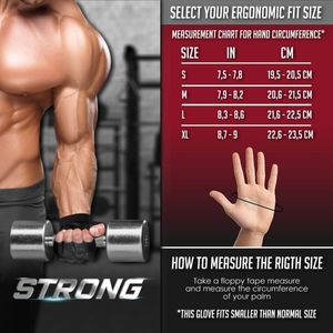 Guantes Para Gimnasio De Cuero Ideal Para Pesas Crossfit Gym - M