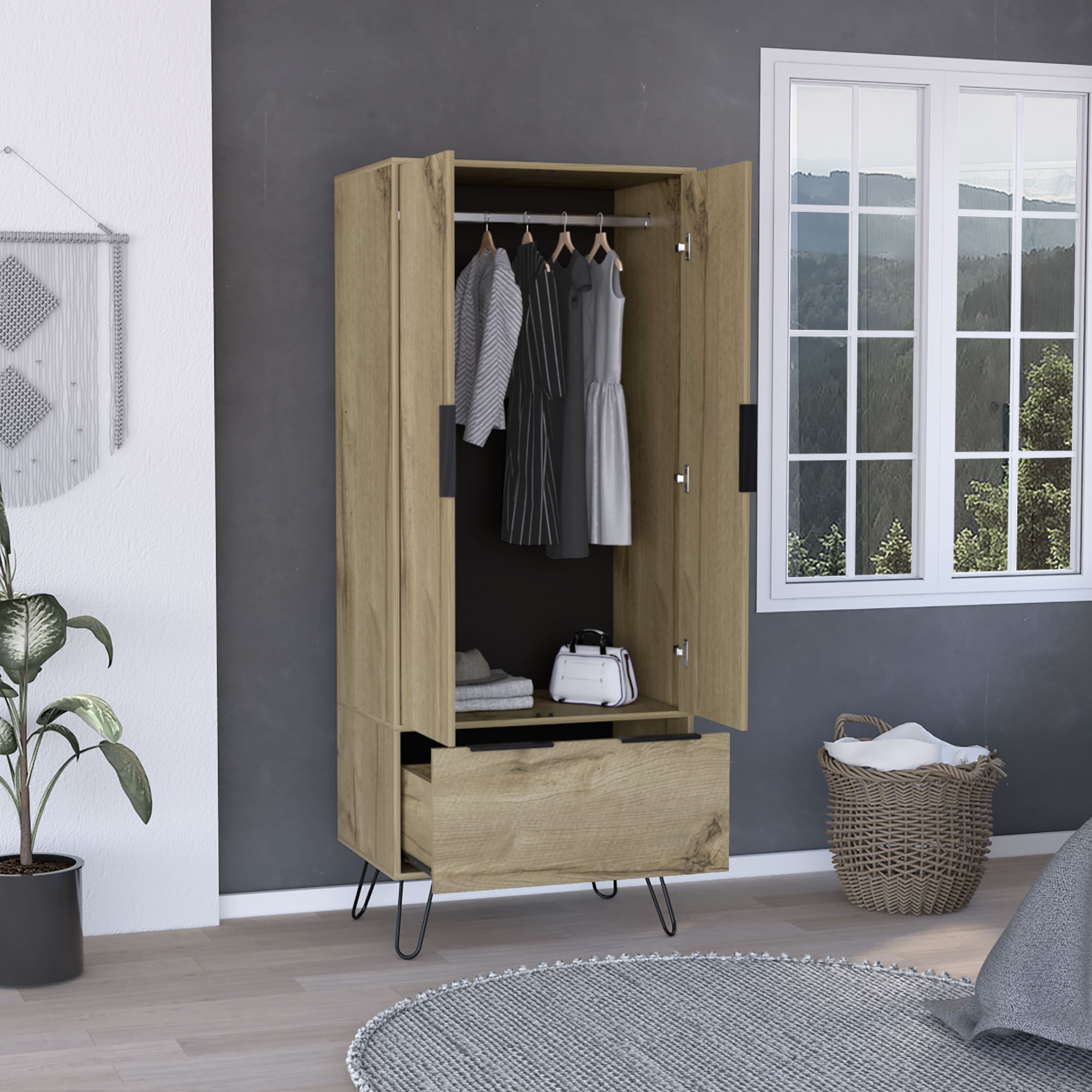 Armario Closet 80cm Collect Bertolini en Color Duna - Agaval