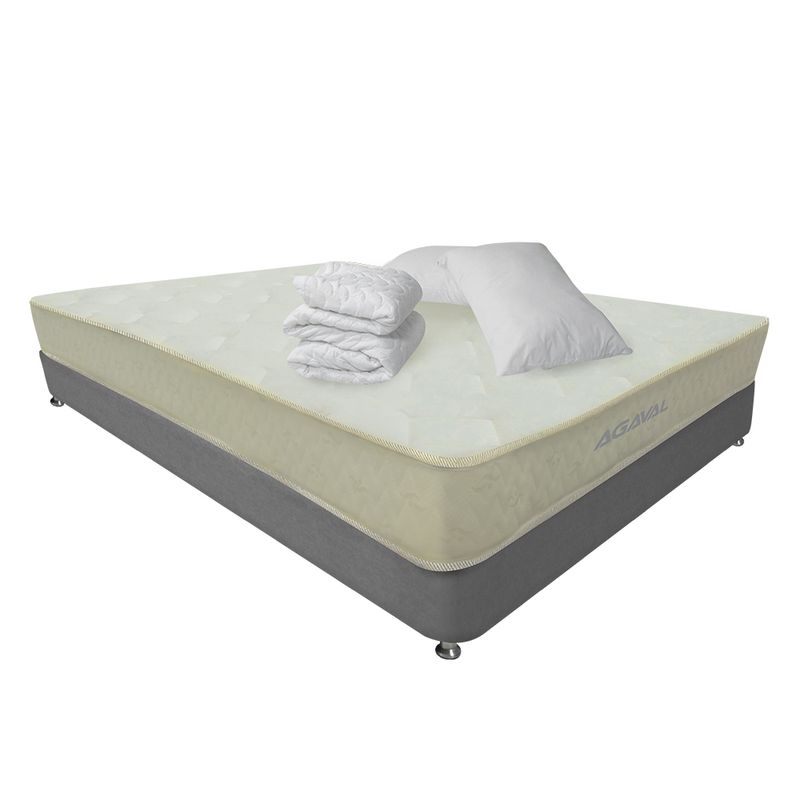 COMBO-COLCHON-AGAVAL-TRCLAS-160X190-BASE-PROTECTOR-2-ALMOHADAS