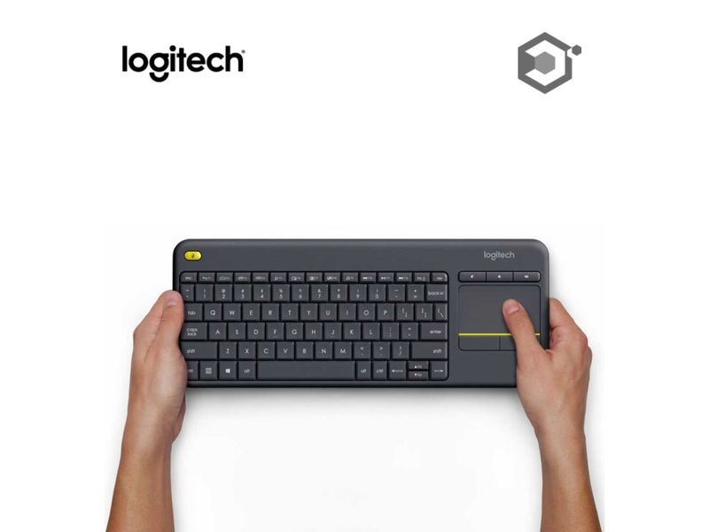 Teclado Inalámbrico Logitech K400 Plus, Con panel táctil, Español