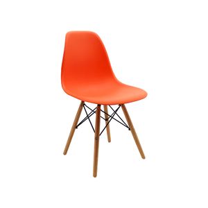 Silla 5CERO para comerdor, sala, restaurante Bertolini Color Naranja