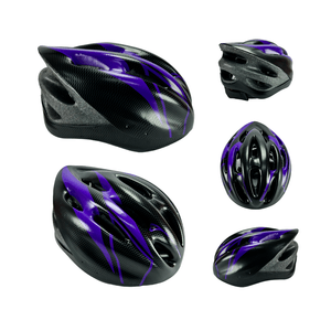 Combo Patines En Linea Semiprofesionales Roller Points Con Casco Y Protecciones Ajustables Morado