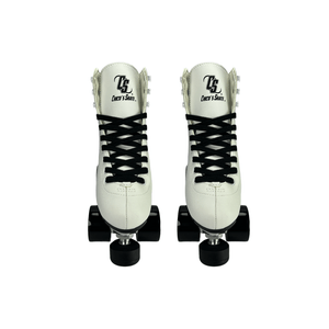 Patines 4 Ruedas Artisticos Semiprofesionales Chicos Skate En Aluminio Blanco