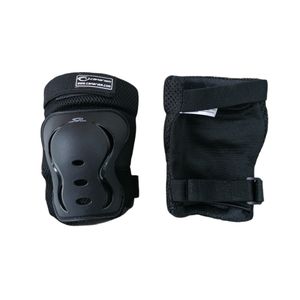Combo Patines En Linea Semiprofesionales Canariam Black Magic Con Protecciones Ajustables Negro